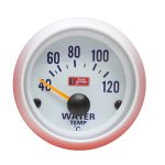 Temperatura de agua 40 - 120 °c fondo blanco 52mm Autogauge
