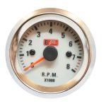 Reloj tacómetro 52mm 0-8000 RPM indiglow Autogauge