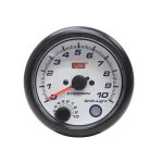 Tacómetro 95mm Autogauge fondo blanco shift light Autogauge