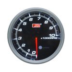 Tacómetro 80mm 0-10.000 RPM fondo negro warning Autogauge