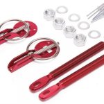 Trabador de capot aluminio universal color ROJO