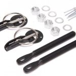 Trabador de capot aluminio universal color Negro