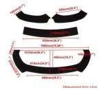 Lip Universal delantero armable de 3 piezas color negro mate V2 - Imagen 2