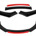 Lip Universal delantero armable de 3 piezas color negro mate V1