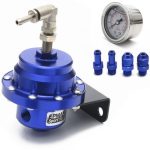 Regulador de Presión de Bencina Tipo "L" con Reloj Original Epman Azul