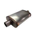 Pre silenciador escape ovalado acero 2.5″