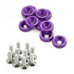 Set tuercas y golillas purpura M6X20mm
