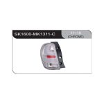 Focos traseros LED Nissan March K13 12-21 fondo cromado