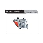 Ópticos LED Nissan Navara D40 05-13 fondo cromado