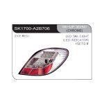 Focos LED Peugeot 207 06-11 hatchback fondo cromado