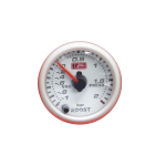 Reloj presión de turbo BAR fondo blanco 7 colores Autogauge