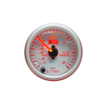 Reloj presión de turbo BAR fondo blanco 7 colores Autogauge - Imagen 6