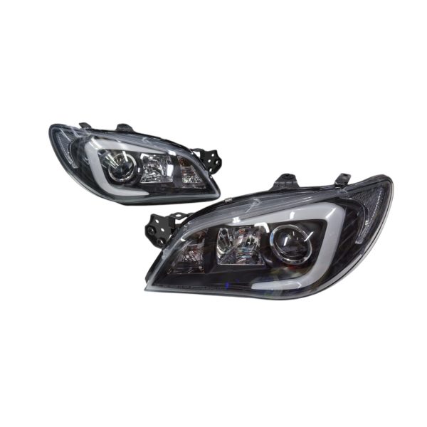 Ópticos LED Subaru Impreza WRX 05-07 fondo negro clear
