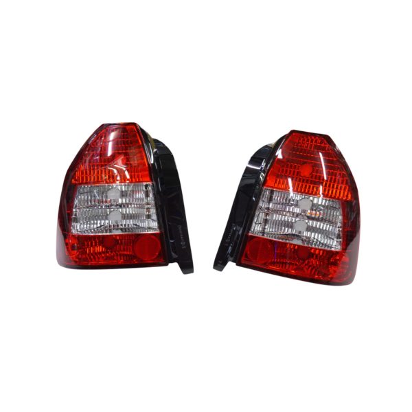 Focos traseros euro Honda Civic EK 96-00 3P fondo rojo