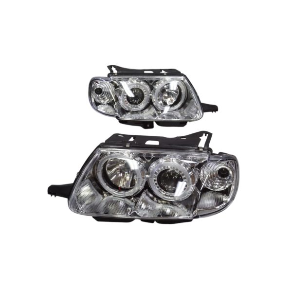 Ópticos LED citroën saxo 96-99 MK1 fondo cromado