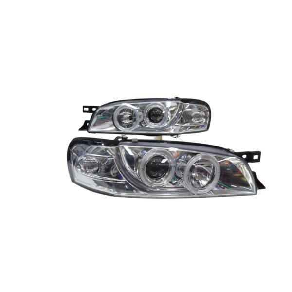 Ópticos LED Subaru Impreza GC8 93-00 fondo cromado