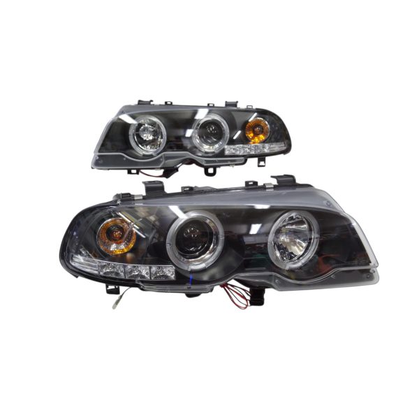 Ópticos delanteros LED BMW E46 98-02 2P fondo negro