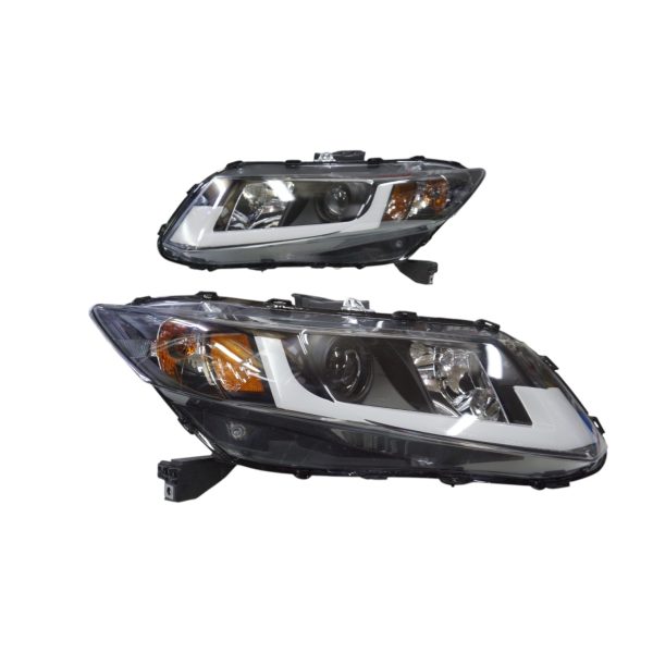 Ópticos LED Honda Civic 12-15 fondo negro Sonar
