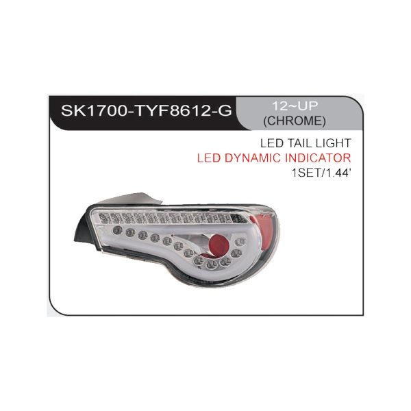 Focos traseros LED Toyota GT86 12-20 fondo cromado SONAR