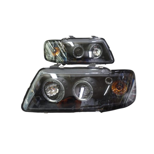 Ópticos delanteros LED Audi A3 96-03 fondo negro Sonar