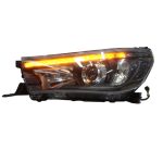 Ópticos delanteros LED Toyota Hilux 15-25 fondo negro Sonar - Imagen 3