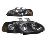 Ópticos LED Honda Civic 92-95 2/3P fondo negro AR