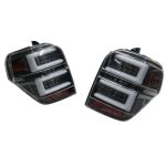 Focos traseros full LED Toyota 4runner 10-24 fondo negro