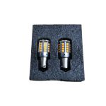 Set ampolletas LED PY21W 21W/5 1 contacto naranja - Imagen 2