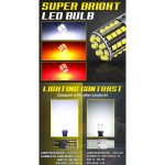 Set ampolletas LED PY21W 21W/5 1 contacto naranja - Imagen 5