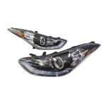 Ópticos delanteros LED Hyundai Elantra 11-15 fondo negro Sonar