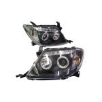 Ópticos delanteros full LED Toyota Hilux 04-10 fondo negro Sonar - Imagen 6