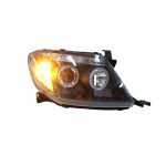 Ópticos delanteros full LED Toyota Hilux 04-10 fondo negro Sonar - Imagen 5