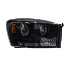 Ópticos delanteros Dodge RAM 06-08 fondo negro YJM - Imagen 4