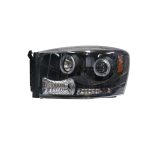 Ópticos delanteros Dodge RAM 06-08 fondo negro YJM - Imagen 3