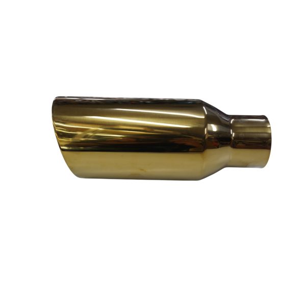 Cola de escape acero inoxidable 45° gold 4" salida