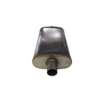 Escape silenciador alto flujo 2" acero ovalado 24" largo - Imagen 3