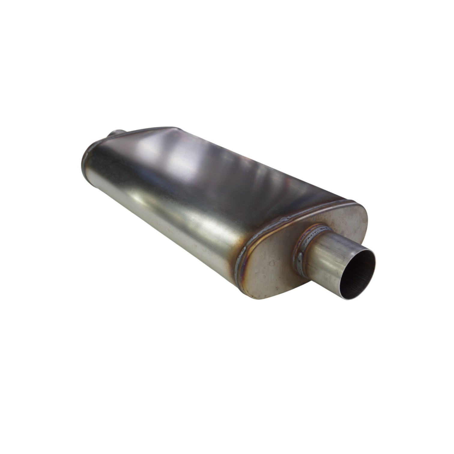 DSC08870-Photoroom Escape silenciador alto flujo 2.5″ acero ovalado 24″ largo - Imagen 1