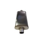 Escape silenciador alto flujo 2.5″ acero ovalado 24″ largo - Imagen 5