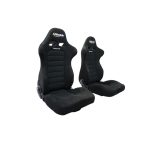 Butacas deportivas reclinables color negro talla L