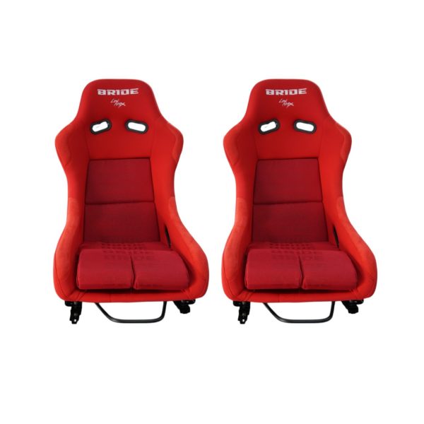 Par butacas deportivas fijas low max talla L color rojo