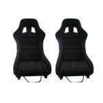 Par butacas deportivas fijas talla L color negro Track Spec