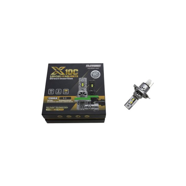 Set ampolletas H4 120000LM 1:1 color blanco