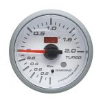 Reloj presión de turbo BAR SM fondo blanco 52mm Autogauge