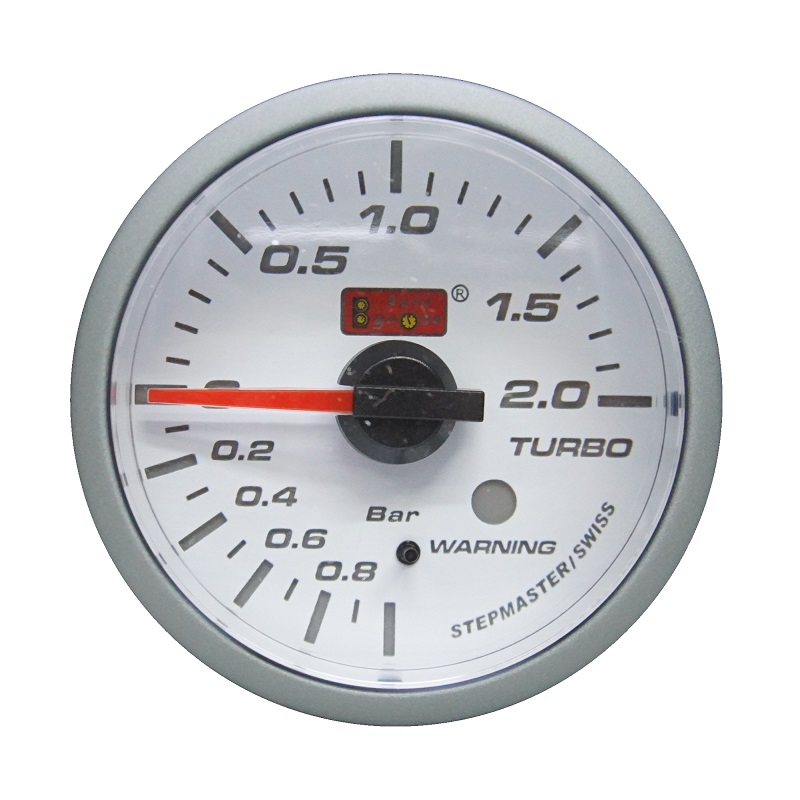 52ABOBLWH270-SM-3.jpg Reloj presión de turbo BAR SM fondo blanco 52mm Autogauge - Imagen 1