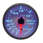 Reloj presión de turbo BAR SM fondo blanco 52mm Autogauge - Imagen 2