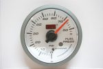 Reloj presión de bencina blanco electrónico Autogauge - Imagen 5