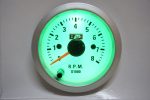 Tacómetro 52mm 7 colores Autogauge - Imagen 9