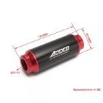Filtro de combustible conexión AN universal Addco - Imagen 2