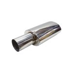 Escape resonador ovalado acero inoxidable 4.5″ GT9