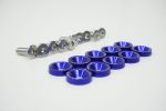 Set tuercas y golillas azul M6X20mm - Imagen 3